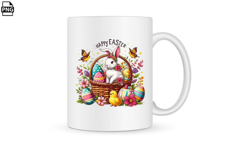 Happy Easter Bunny PNG Printable File Sublimation Creativedesigntee 