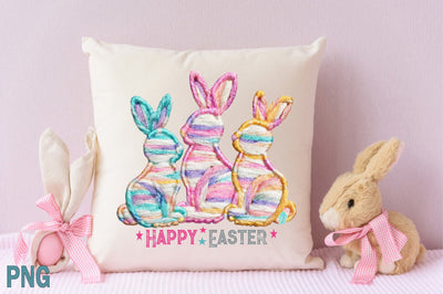 Happy Easter Bunny PNG Sublimation SVGArt 