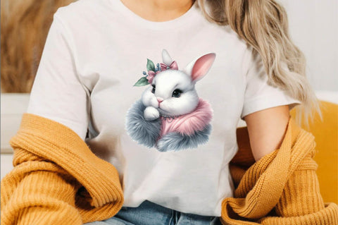 Happy Easter Bunny Sublimation Clipart Sublimation SVGArt 