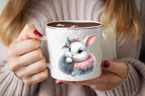 Happy Easter Bunny Sublimation Clipart Sublimation SVGArt 