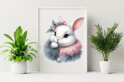 Happy Easter Bunny Sublimation Clipart Sublimation SVGArt 