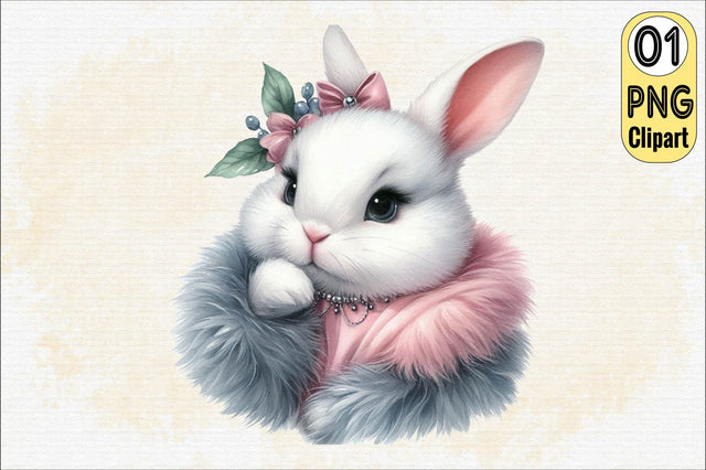 Happy Easter Bunny Sublimation Clipart Sublimation SVGArt 