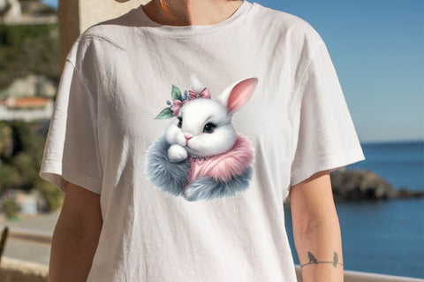 Happy Easter Bunny Sublimation Clipart Sublimation SVGArt 