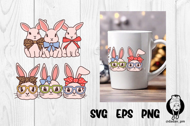 Happy easter, bunny sublimation svg SVG dadan_pm 