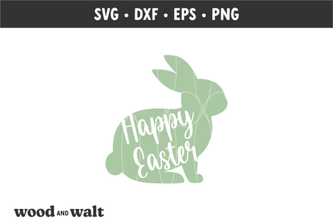 Happy Easter Bunny SVG | Easter Cut File SVG Wood And Walt 