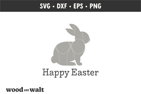 Happy Easter Bunny SVG | Easter SVG SVG Wood And Walt 