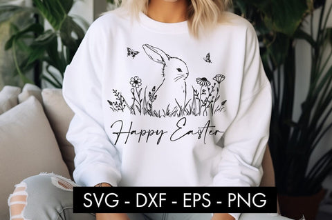 Happy Easter Bunny SVG PNG Sublimation SVG Freeling Design House 