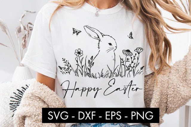 Happy Easter Bunny SVG PNG Sublimation SVG Freeling Design House 