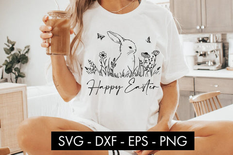 Happy Easter Bunny SVG PNG Sublimation SVG Freeling Design House 