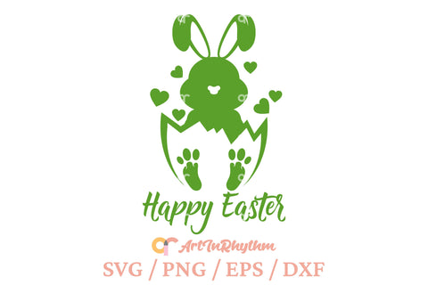 Happy Easter Bunny svg SVG Artinrhythm shop 