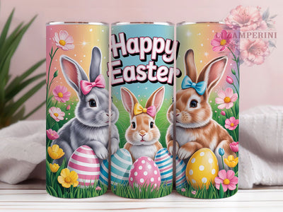 Happy Easter Bunny Tumbler, Easter Bunny Tumbler, Festive Bunny Wrap, Cute Bunny Wrap, Spring Bunny Wrap, Sublimation Design, Trendy Gift Idea Sublimation Li Zamperini 
