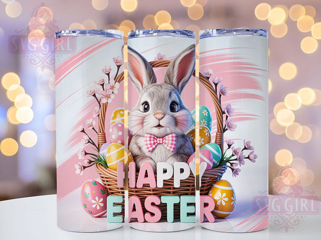 Happy Easter Bunny Tumbler, Easter Egg Tumbler, Spring Bunny Wrap, Festive Easter Wrap, Stylish 20oz Wrap, Sublimation Design, Trendy Gift Idea Sublimation SvggirlplusArt 