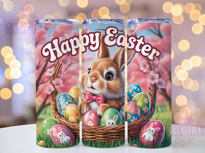 Happy Easter Bunny Tumbler, Easter Egg Tumbler, Spring Bunny Wrap, Festive Easter Wrap, Stylish 20oz Wrap, Sublimation Design, Trendy Gift Idea Sublimation SvggirlplusArt 