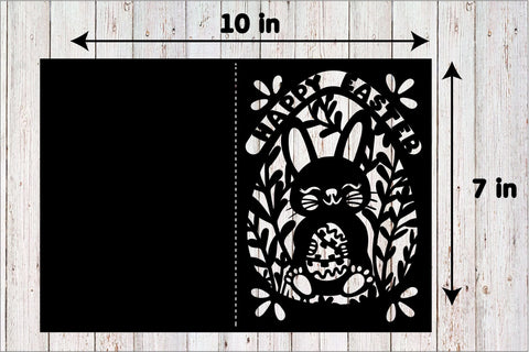 Happy Easter Card Svg Template For Laser And Paper cut SVG Yuliya 