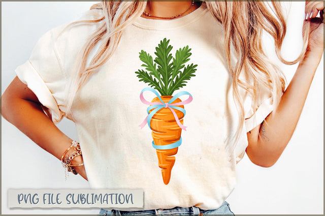 Happy easter Carrot coquette PNG Sublimation Shetara Begum 