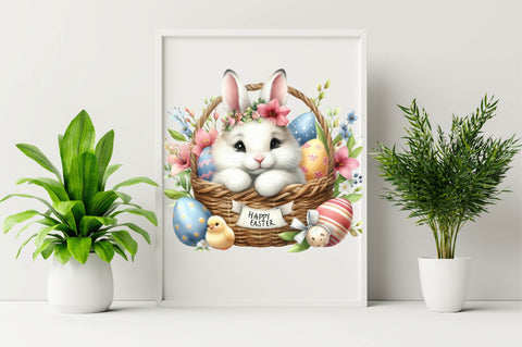 Happy Easter Clipart PNG Bundle Sublimation SVGArt 