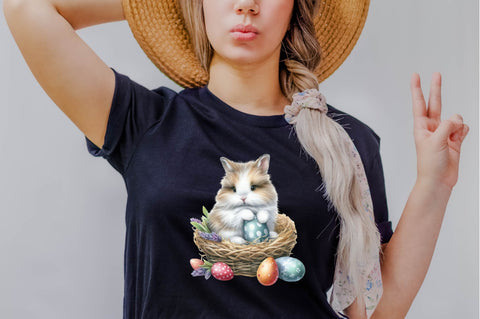 Happy Easter Clipart PNG Bundle Sublimation SVGArt 