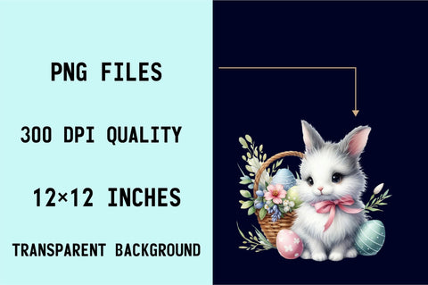 Happy Easter Clipart PNG Bundle Sublimation SVGArt 