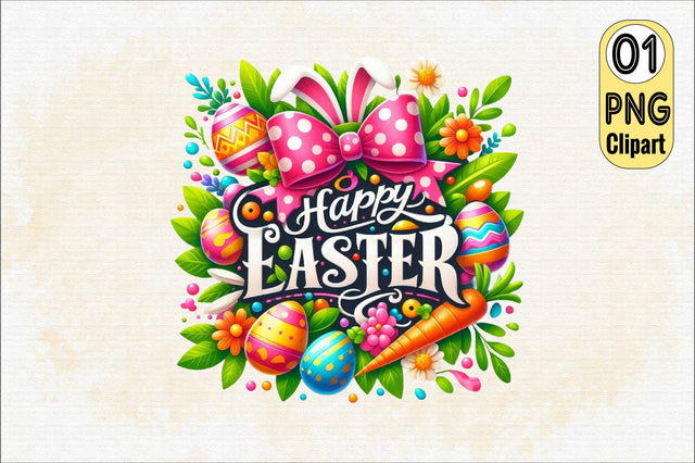 Happy Easter Clipart Sublimation Clipart Sublimation SVGArt 