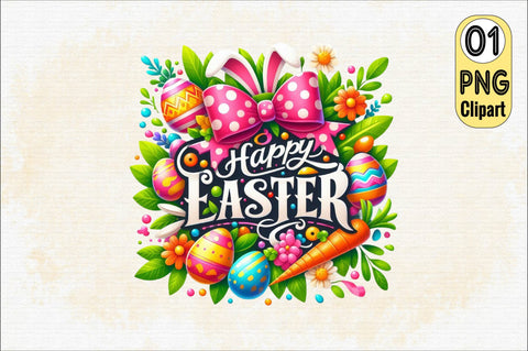 Happy Easter Clipart Sublimation Clipart Sublimation SVGArt 