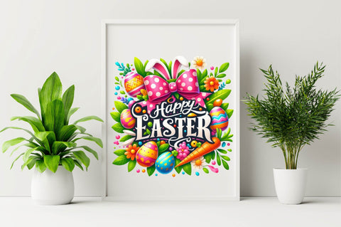 Happy Easter Clipart Sublimation Clipart Sublimation SVGArt 