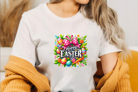 Happy Easter Clipart Sublimation Clipart Sublimation SVGArt 