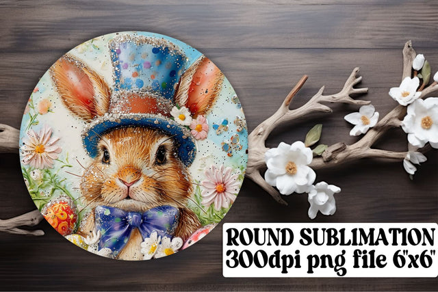 Happy Easter Creatures Sublimation Trio - Circle, Keychain, Coaster Sublimation afrosvg 