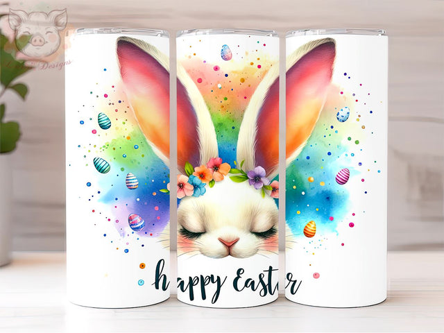 Happy Easter Day 20oz Tumbler Png, Sublimation Design, Easter Bunny Tumbler Png, Digital Download PNG Sublimation Lara' s Designs 