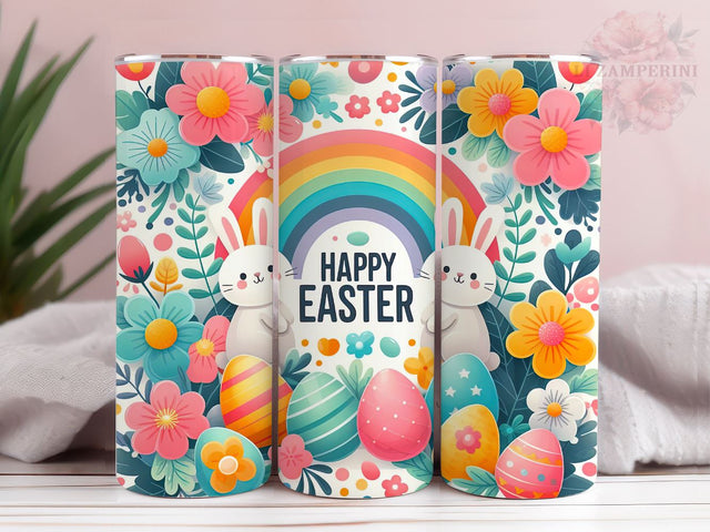 Happy Easter Day 20oz Tumbler Wrap PNG, Straight & Tapered Tumbler Wrap, Easter Bunny Tumbler Wrap, Instant Digital Download Sublimation Li Zamperini 