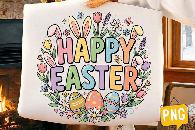 Happy Easter Day png,Happy Easter Day Sublimation Design,Easter Day T-Shirt Design,Easter Bunny Sublimation Sublimation BlackCatsMedia 