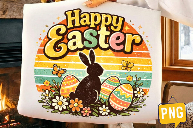 Happy Easter Day png,Happy Easter Day Sublimation Design,Easter Day T-Shirt Design,Easter Bunny Sublimation Sublimation BlackCatsMedia 