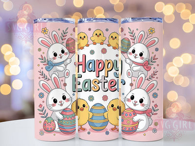 Happy Easter Egg Bunny Tumbler, Happy Bunny Tumbler, Cute Bunny Wrap, Whimsical Easter Wrap, Spring Bunny Wrap, Sublimation Design, Trendy Gift Idea Sublimation SvggirlplusArt 