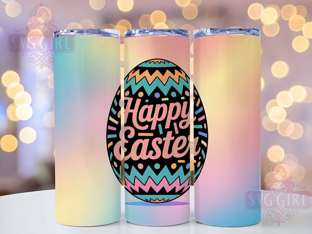 Happy Easter Egg Tumbler, Happy Easter Tumbler, Festive Egg Wrap, Stylish 20oz Wrap, Sublimation Design, Trendy Gift Idea, Inspirational Easter Tumbler Sublimation SvggirlplusArt 