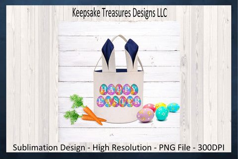 Happy Easter Eggs Sublimation PNG, Rainbow Quill, Happy Easter Doormat, Easter Home Decor, Wooden Door Sign, Digital Download, PNG Printable Sublimation Keepsake Treasures Designs LLC. 