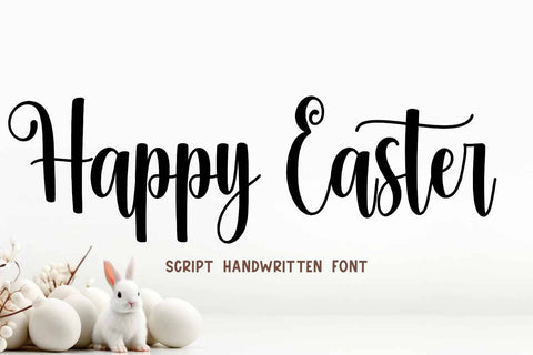 Happy Easter Font Mozarella 