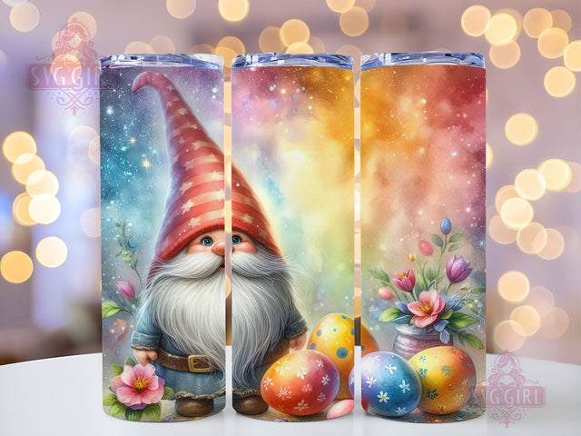 Happy Easter Gnome 20oz Tumbler Wrap Sublimation Design, Straight Tapered Tumbler Wrap, Gnome Tumbler Png, Instant Digital Download Sublimation SvggirlplusArt 
