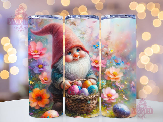 Happy Easter Gnome 20oz Tumbler Wrap Sublimation Design, Straight Tapered Tumbler Wrap, Gnome Tumbler Png, Instant Digital Download Sublimation SvggirlplusArt 
