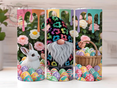 Happy Easter Gnome Tumbler, Cute Gnome Tumbler, Stylish 20oz Wrap, Sublimation Design, Trendy Gift Idea, Holiday Gnome Wrap, Festive Easter Day Tumbler Sublimation Lara' s Designs 