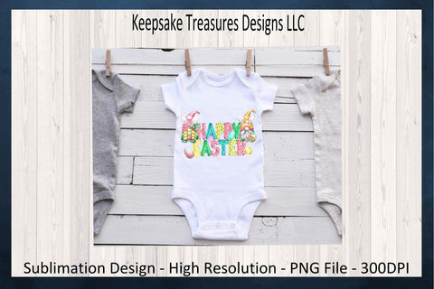 Happy Easter Gnomes PNG, Easter Gnomes Sublimation Design, Easter Bunny Gnomes, Easter T-Shirt Design, Digital Download Sublimation Keepsake Treasures Designs LLC. 