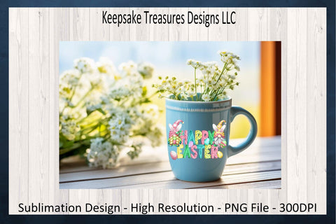 Happy Easter Gnomes PNG, Easter Gnomes Sublimation Design, Easter Bunny Gnomes, Easter T-Shirt Design, Digital Download Sublimation Keepsake Treasures Designs LLC. 