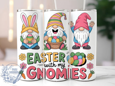 Happy Easter Gnomies Tumbler, Happy Easter Tumbler, Stylish 20oz Wrap, Sublimation Design, Trendy Gift Idea, Cute Gnome Wrap, Festive Easter Day Tumbler Sublimation ToriDesigns 