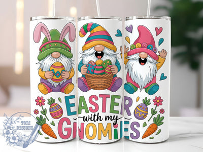 Happy Easter Gnomies Tumbler, Happy Easter Tumbler, Stylish 20oz Wrap, Sublimation Design, Trendy Gift Idea, Cute Gnome Wrap, Festive Easter Day Tumbler Sublimation ToriDesigns 