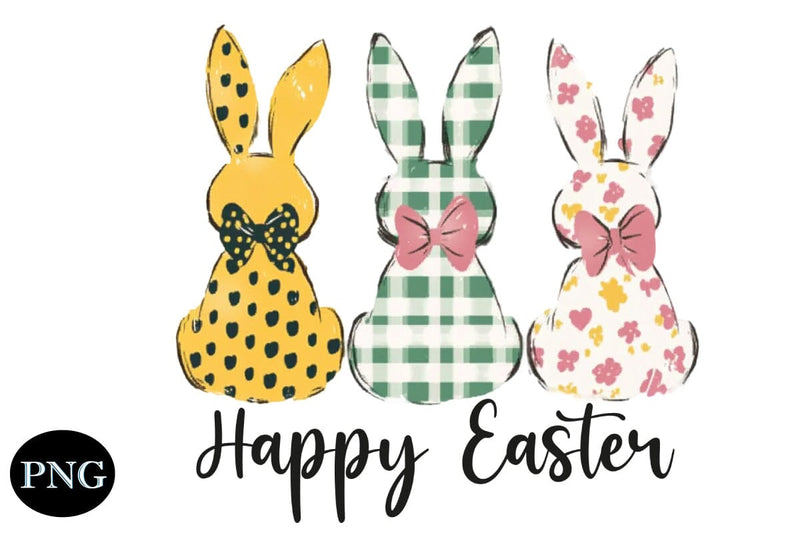 Happy Easter, Happy Easter Sublimation, Easter Bunny Sublimation DesignPlante 503 
