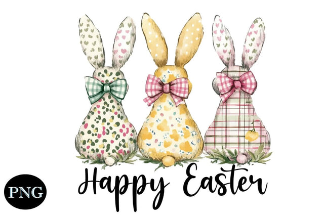 Happy Easter, Happy Easter Sublimation, Easter Bunny Sublimation DesignPlante 503 