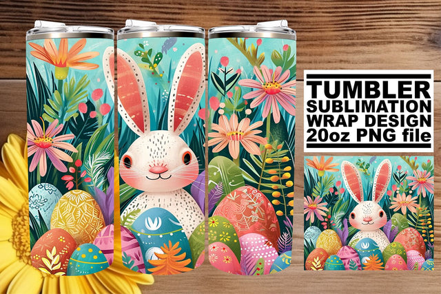 Happy Easter Joyful Springtime Tumbler Design Sublimation afrosvg 