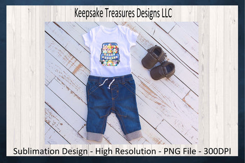 Happy Easter Marshmallow Babies, Hand Drawn Blue Truck, Sublimation PNG, Children's Easter T-Shirt Design, Digital Download, PNG Printable Sublimation Keepsake Treasures Designs LLC. 