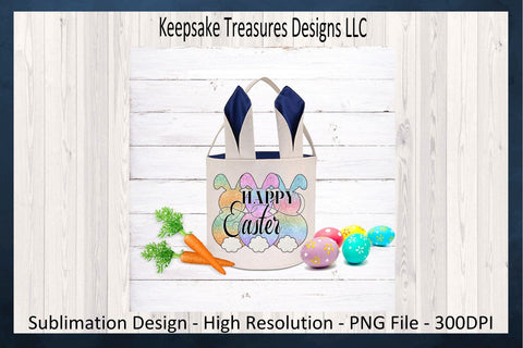Happy Easter Ombre Glitter Rabbits, Sublimation PNG, Easter T-Shirts, Digital Download, PNG Printable Sublimation Keepsake Treasures Designs LLC. 