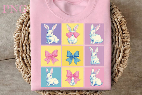 Happy Easter PNG Coquette Easter Bunny, Easter Bunny, Happy Easter Sublimation, Easter Bunny SVG DesignPlante 503 