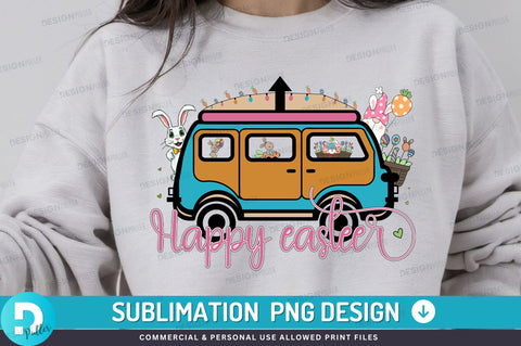 Happy easter PNG Design Sublimation Regulrcrative 
