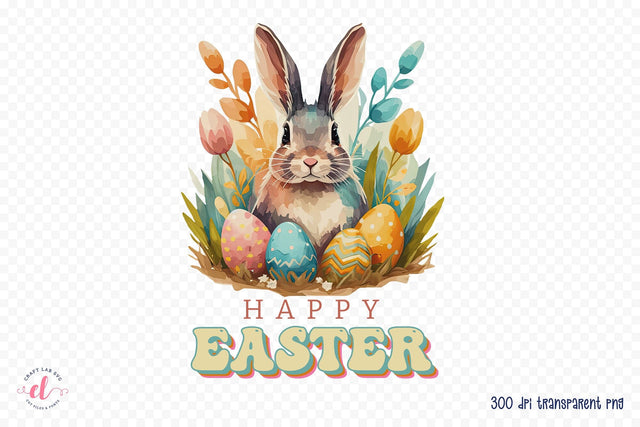 Happy Easter PNG Sublimation Design Sublimation CraftLabSVG 